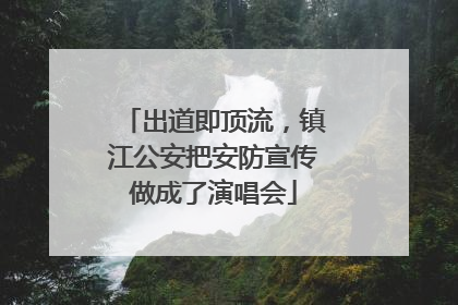 出道即顶流，镇江公安把安防宣传做成了演唱会